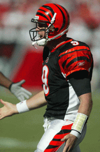 Cincinnati Bengals safety Tommy Casanova runs with the ball after