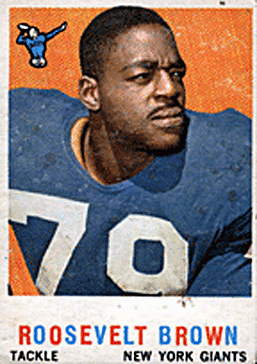 New York Giants at Cleveland Brown (November 6, 1955), Rosey Brown (79)